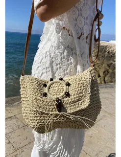 Bandolera pequeña beige