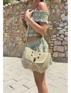 Bandolera pequeña beige