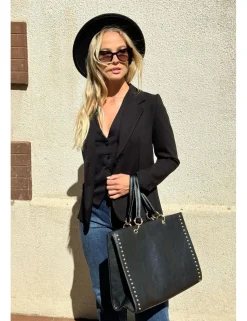 Blazer básica negra