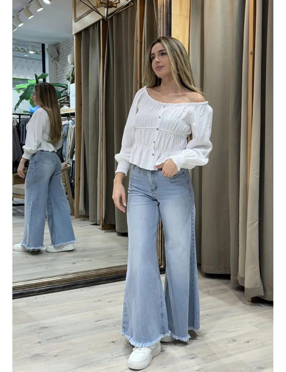 Blusa bohemia blanca