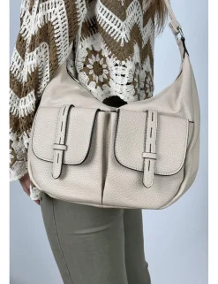 Bolso bandolera beige
