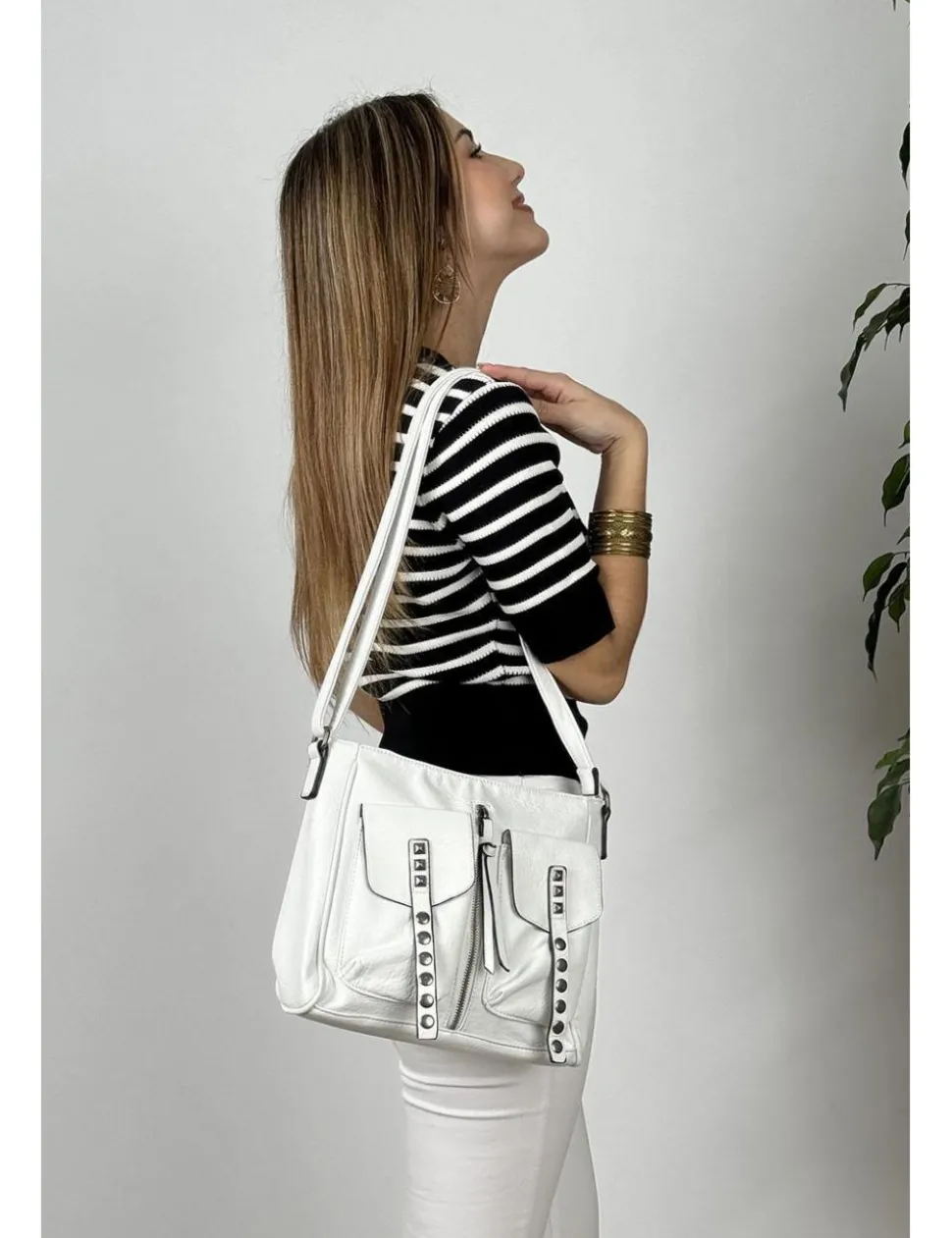 Bolso bandolera blanco
