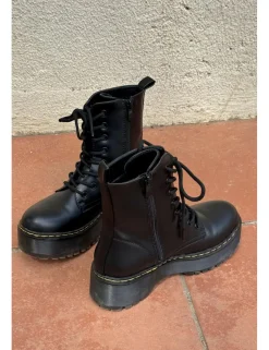 Bota militar negra