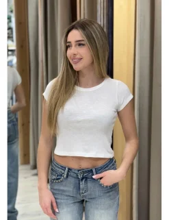 Camiseta jaspeada blanca
