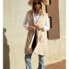 Chaleco punto tres cuartos beige