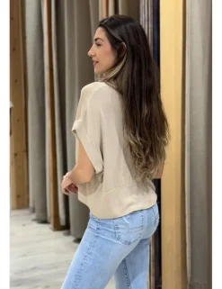 Jersey manga murciélago beige