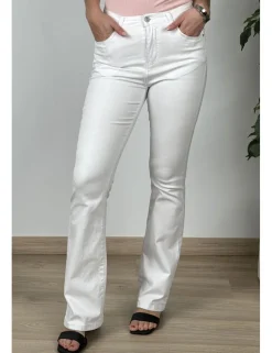Pantalón campana blanco