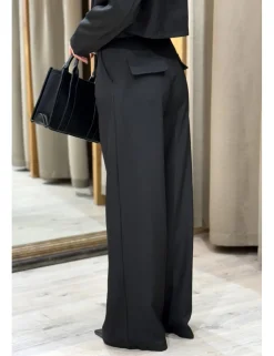 Pantalón palazzo fluído negro
