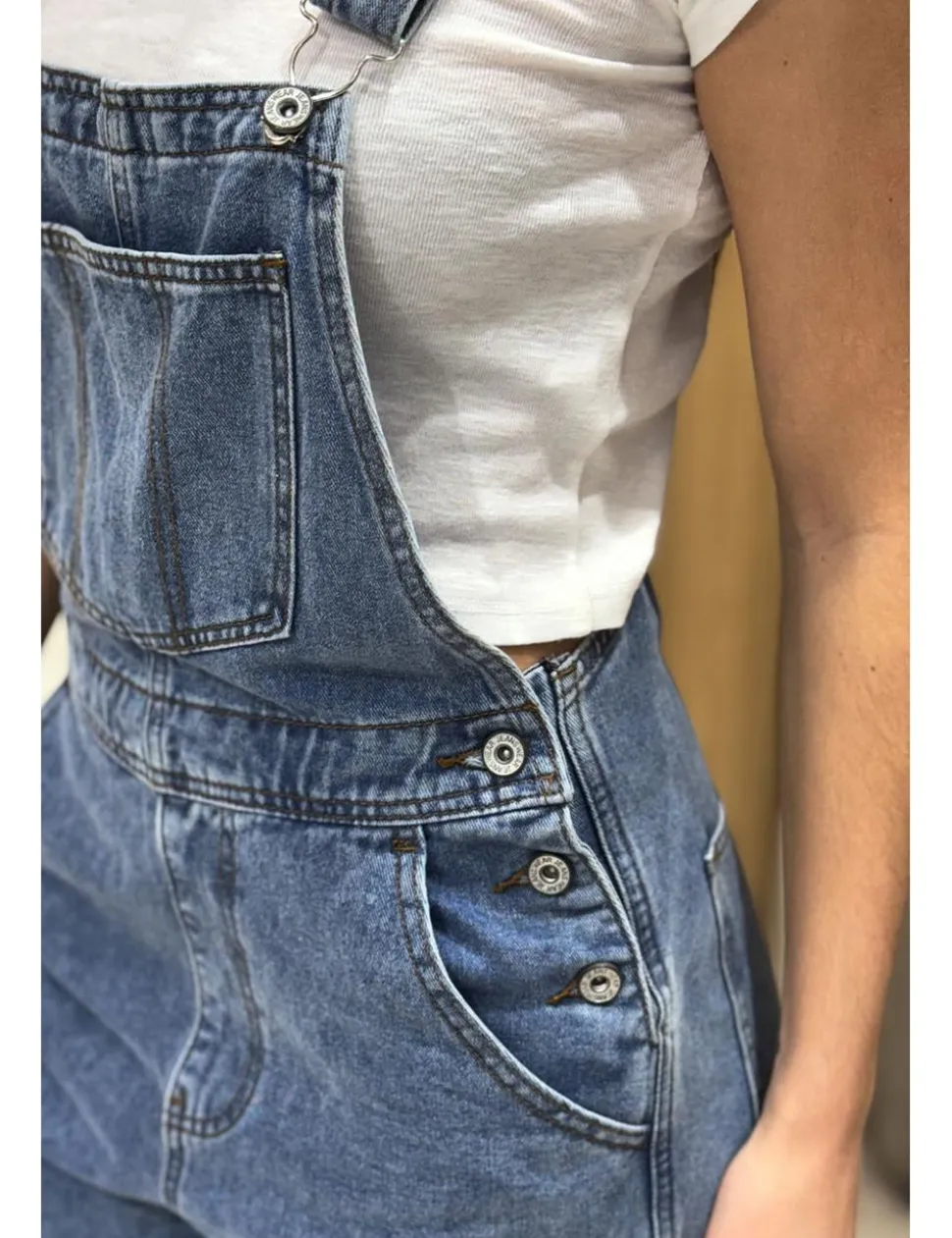 Peto tejano azul denim