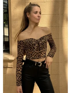 Top leopardo cazoletas
