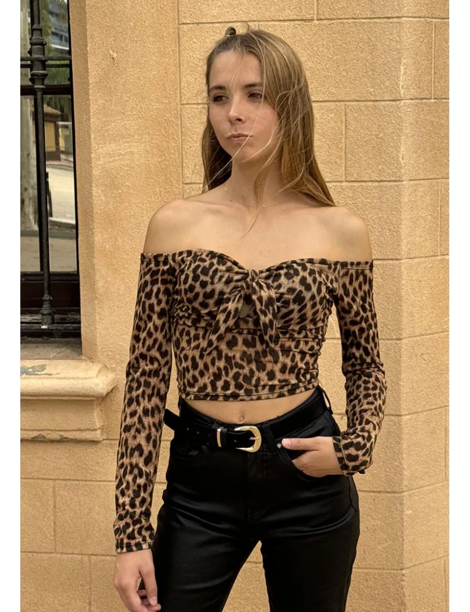 Top leopardo cazoletas