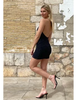 Vestido guipur negro